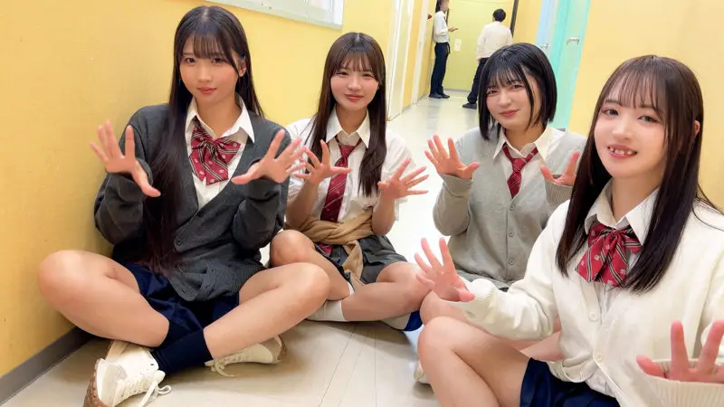 deaa030：【佐藤愛瑠・巴ひかり・若月もあ・虹村ゆみ】制服女子たちのエッチなイタズラがエロい