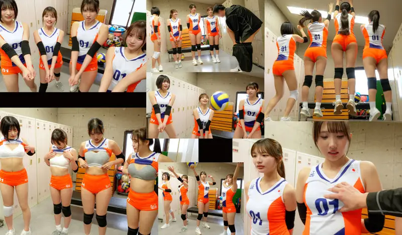 deas047：【佐藤愛瑠・巴ひかり・若月もあ・虹村ゆみ】女子バレー部のエッチな指導がエロい