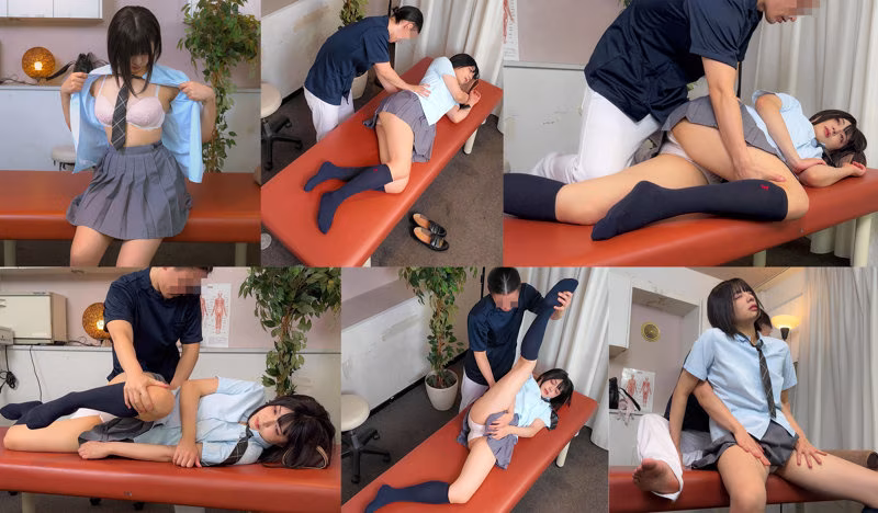 【虹村ゆみ】悪徳マッサージ師に媚薬オイルを盛られた制服女子がヤバイ