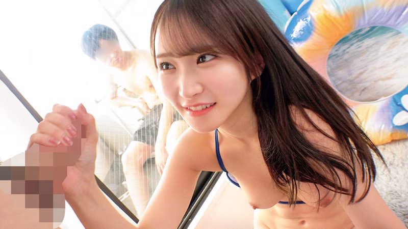 【依本しおり】湘南ビーチでナンパした水着ギャルのフェラ抜きがエロい