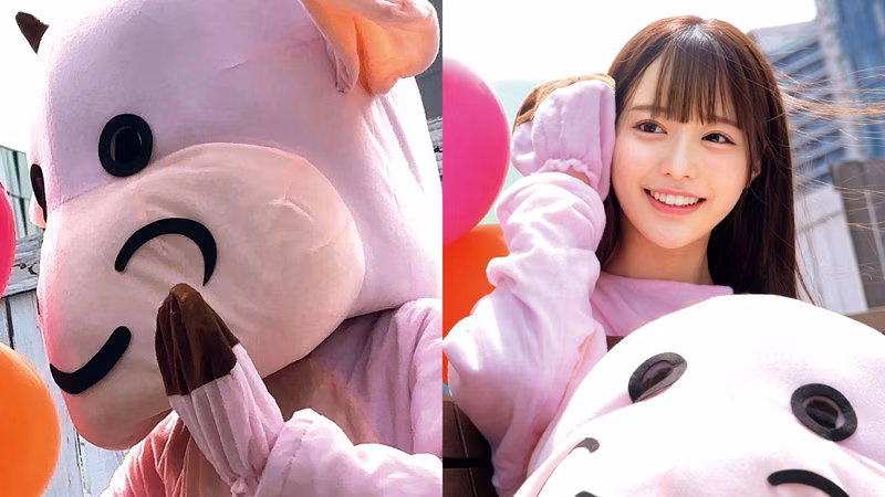 【天馬ゆい】着ぐるみバイトの汗だく女子の昏睡エッチがエロい