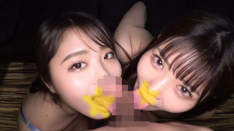 【星明日菜・堀北実来】金玉吸いとWフェラがエロすぎる