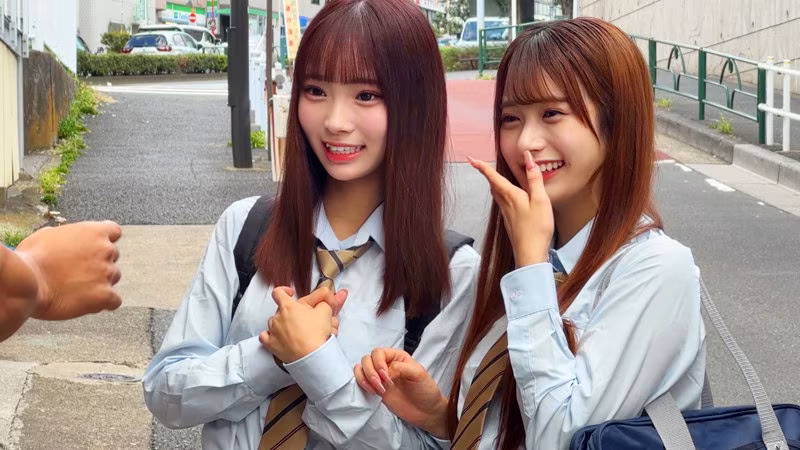 【北岡果林・渡来ふう】ノリ良すぎな仲良し制服女子のガチ中出しSEXがエロい