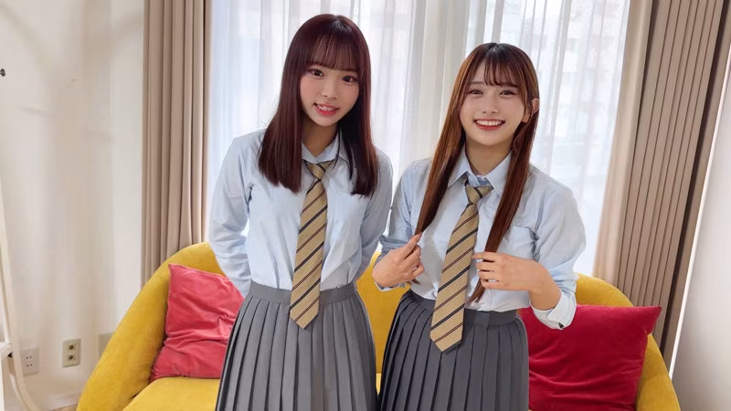 【北岡果林・渡来ふう】ノリ良すぎな仲良し制服女子のガチ中出しSEXがエロい