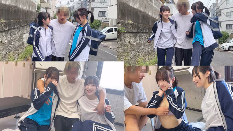 【小島みこ・白石もも】中出し3Pセックスをする女子マネがエロい