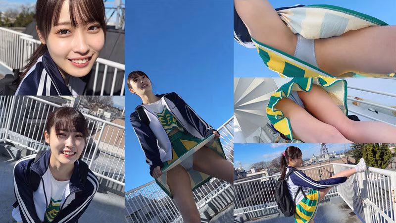 【天然美月】トイレで即フェラする部活終わりカップルがエロい