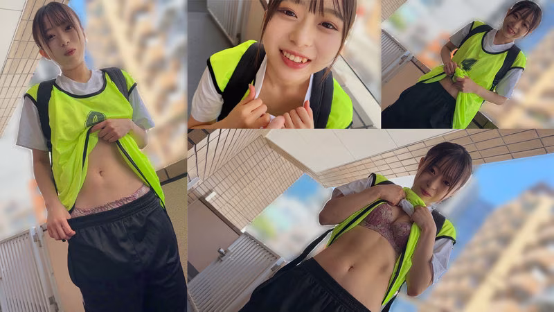 【月乃あや】部活終わりの彼女の玉舐め手コキがエロすぎる