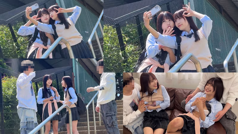 【北岡果林・天然美月】男女4人の中出し乱交SEXがエロすぎる
