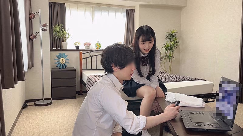 【有馬美玖】幼馴染とAV鑑賞して発情SEXするJKがエロい
